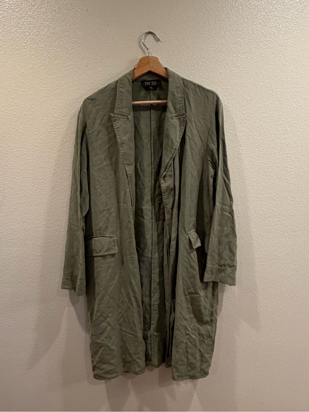 3/$15 Truth by Republic Olive Green Women's Lightweight Coat